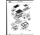Frigidaire FPGS21TIAW2 shelves and supports diagram