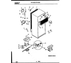 Frigidaire FRT13CRBW0 system and automatic defrost parts diagram