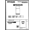 Frigidaire FPGC18TAW3 cover diagram