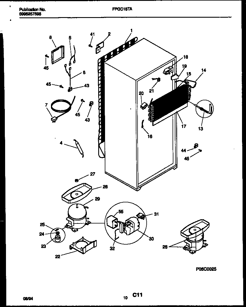 System and automatic defrost parts