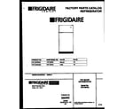 Frigidaire FRT18PRAW3 cover diagram