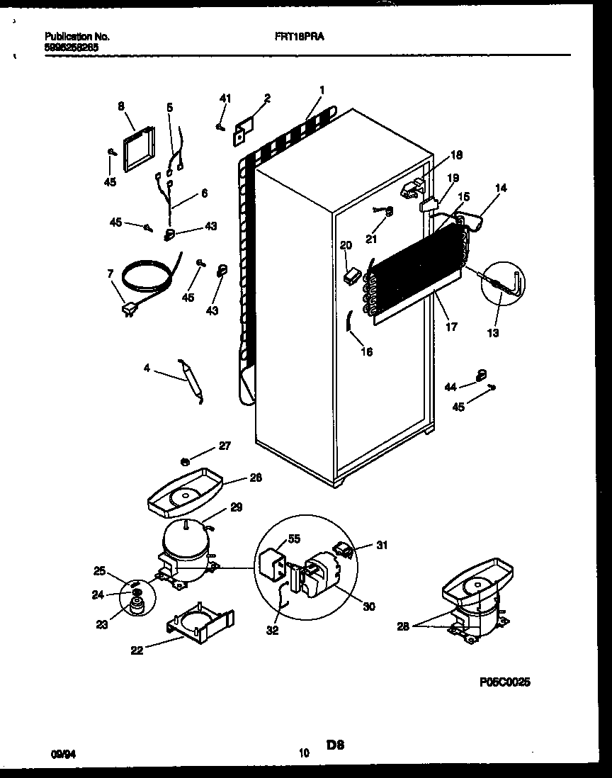 System and automatic defrost parts