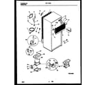 Frigidaire FRT17CRBD0 system and automatic defrost parts diagram