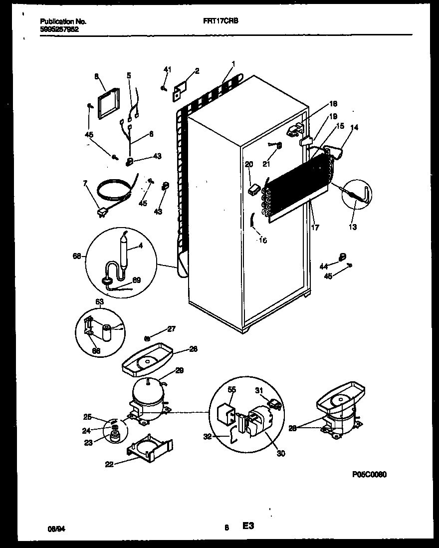 System and automatic defrost parts