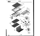 Frigidaire FRT18BRBW0 shelves and supports diagram