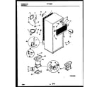 Frigidaire FRT18BRBW0 system and automatic defrost parts diagram