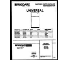 Universal/Multiflex (Frigidaire) MRT19TNBZ0 cover diagram