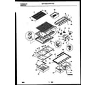 Universal/Multiflex (Frigidaire) MRT19TNBY1 shelves and supports diagram