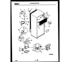 Universal/Multiflex (Frigidaire) MRT21TNBY0 system and automatic defrost parts diagram