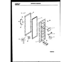 Universal/Multiflex (Frigidaire) MRS22WHBW0 refrigerator door parts diagram