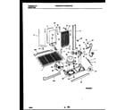 Universal/Multiflex (Frigidaire) MRS22WHBD0 system and automatic defrost parts diagram