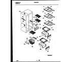 Universal/Multiflex (Frigidaire) MRS26WRBW0 shelves and supports diagram