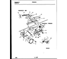 Universal/Multiflex (Frigidaire) MRS26WRBD0 refrigerator control assembly, damper control assembly and f diagram