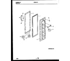 Universal/Multiflex (Frigidaire) MRS20HRAW3 freezer door parts diagram