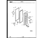 Universal/Multiflex (Frigidaire) MRS20HRAD3 refrigerator door parts diagram