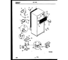 Universal/Multiflex (Frigidaire) MRT17NRBY0 system and automatic defrost parts diagram