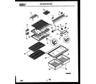 Universal/Multiflex (Frigidaire) MRT15CRBY1 shelves and supports diagram