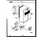 Universal/Multiflex (Frigidaire) MRT19PNBY1 system and automatic defrost parts diagram