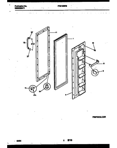 Freezer door parts