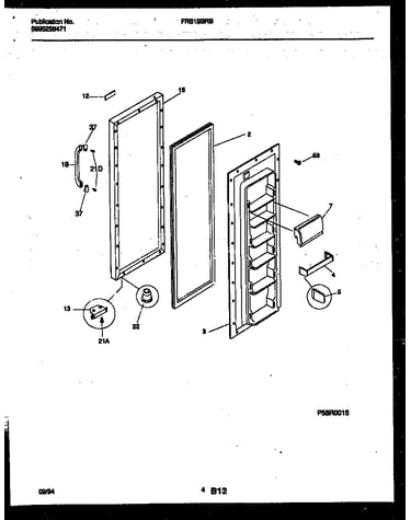 Refrigerator door parts