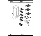 Frigidaire FRS19BRBD0 shelves and supports diagram