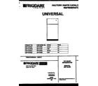 Universal/Multiflex (Frigidaire) MRT15CNBD2 cover diagram