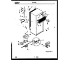 Universal/Multiflex (Frigidaire) MRT15CNBY1 system and automatic defrost parts diagram