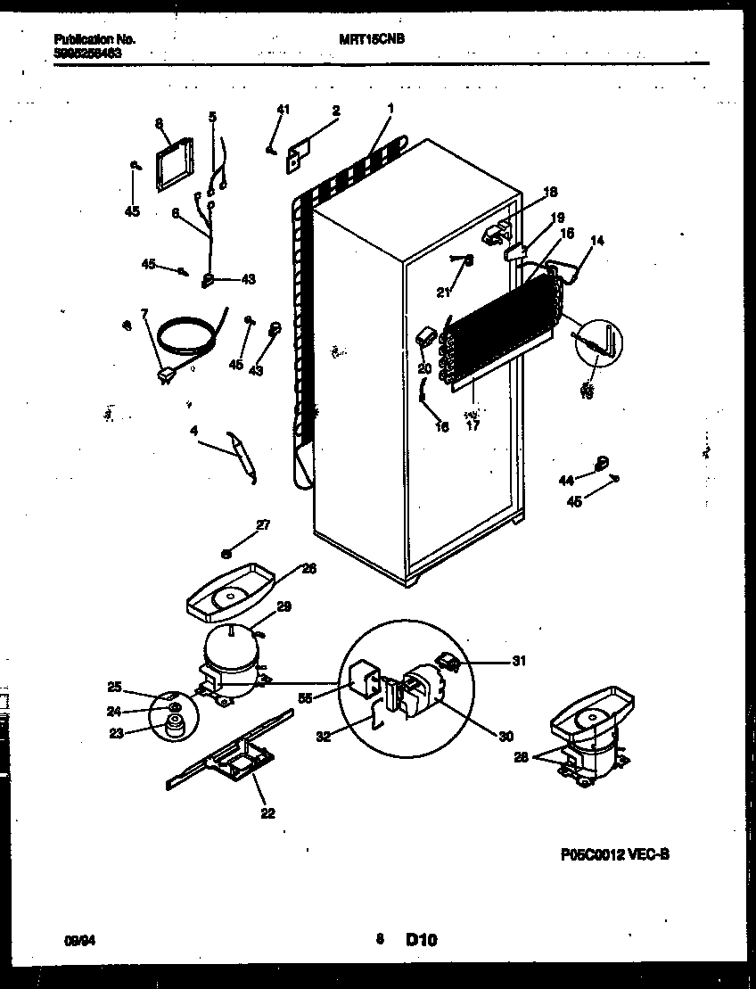 System and automatic defrost parts