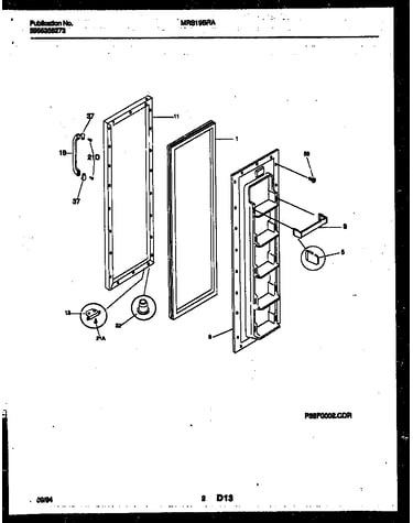 Freezer door parts