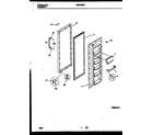Universal/Multiflex (Frigidaire) MRS19BRAW1 refrigerator door parts diagram