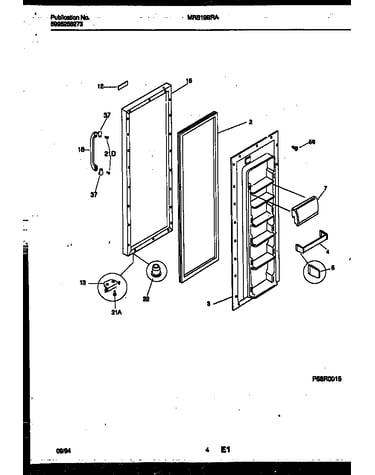 Refrigerator door parts