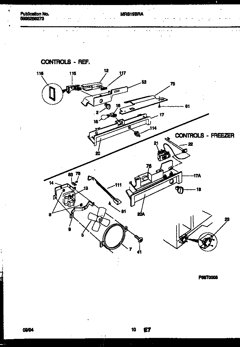 REFRIGERATOR CONTROL ASSEMBLY, DAMPER CONTROL ASSEMBLY AND F