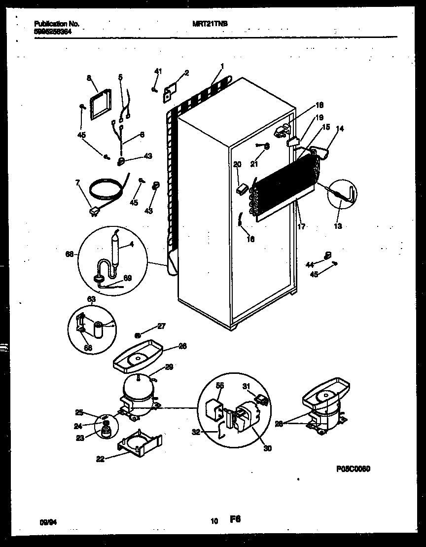 System and automatic defrost parts