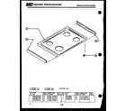 Tappan 37-1015-00-02 cooktop parts diagram