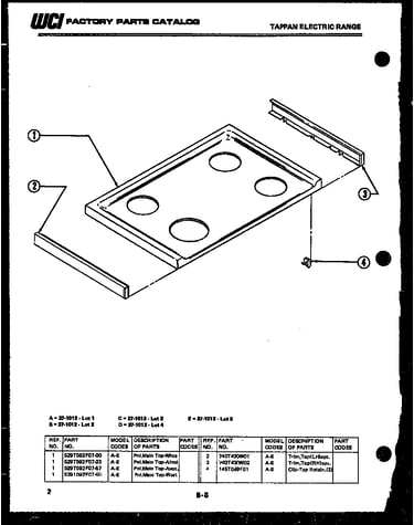 Cooktop parts