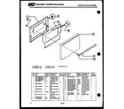 Tappan 37-1015-00-04 door parts diagram