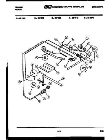 Burner, manifold and gas control