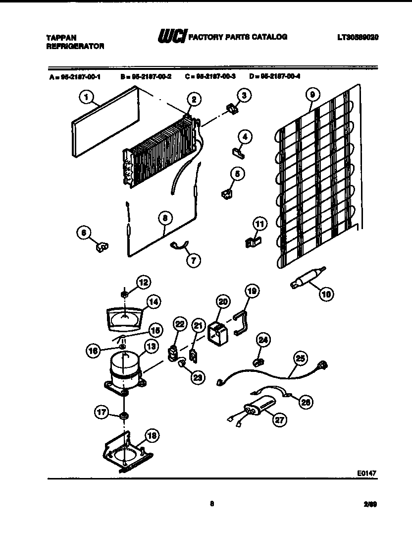 SYSTEM AND AUTOMATIC DEFROST PARTS