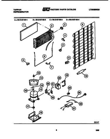 System and automatic defrost parts