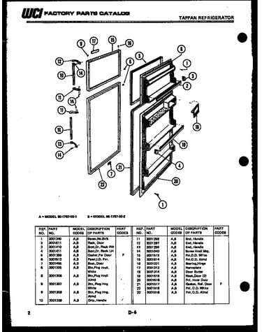 Cabinet and component parts