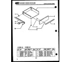 Tappan 49-2707-00-01 top, control and miscellaneous parts diagram