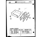 Tappan 31-6537-00-02 drawer parts diagram