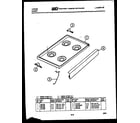 Tappan 31-7647-23-01 cooktop parts diagram