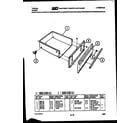 Tappan 31-7647-00-02 drawer parts diagram