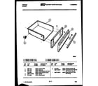 Tappan 37-2637-00-04 drawer parts diagram
