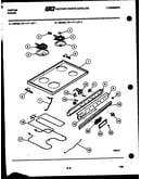 Cooktop, broiler and backguard
