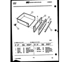 Tappan 37-1117-66-02 drawer parts diagram