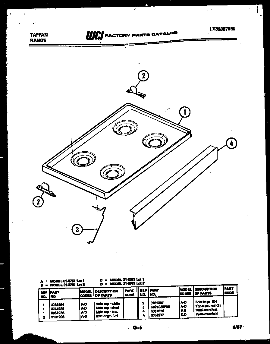 COOKTOP PARTS