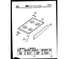 Tappan 31-6757-00-02 cooktop parts diagram