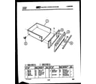 Tappan 31-2757-23-01 drawer parts diagram